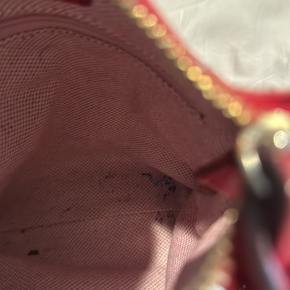 Dooney & Bourke Red Pebbled Leather Crossbody Bag purse - Picture 9 of 11